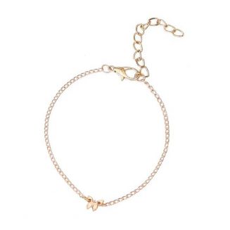 Fako Bijoux® - Enkelbandje - Vlinder - Goudkleurig