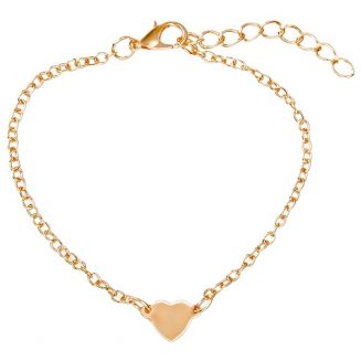 Fako Bijoux® - Enkelbandje - Kids - Hartje - Goudkleurig