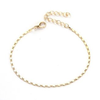 Fako Bijoux® - Enkelbandje - Ketting Fijn - Goudkleurig
