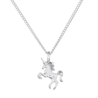 Fako Bijoux® - Ketting - Eenhoorn - Zilverkleurig