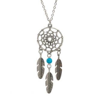 Fako Bijoux® - Ketting - Vintage - Dromenvanger - Turquoise