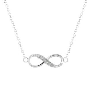 Fako Bijoux® - Ketting - Infinity - Mini - Zilverkleurig