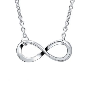 Fako Bijoux® - Ketting - Infinity - Classic - Zilverkleurig