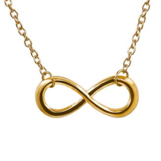 Fako Bijoux® - Ketting - Infinity - Classic - Goudkleurig