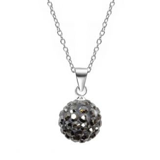 Fako Bijoux® - Ketting - Disco Dots - Hanger - Grijs