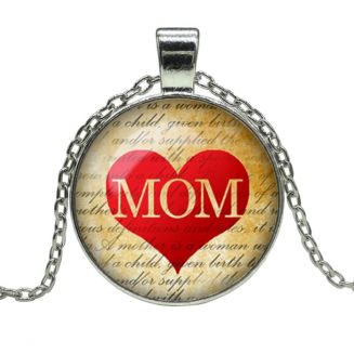 Fako Bijoux® - Ketting - Cabochon - Mom