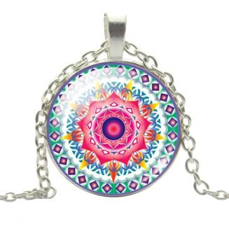 Fako Bijoux® - Ketting - Cabochon - Kaleidoscope 2