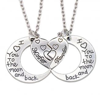 Fako Bijoux® - Vriendschapsketting - Moon Mother Daughter