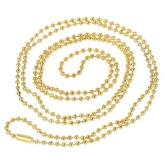 Fako Bijoux® - Bolletjes Ketting - Ball Chain - 2mm - 60cm - Zilverkleurig