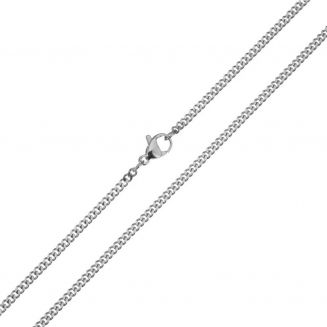 Fako Bijoux® - Schakelketting - Ketting Bijoux - 2mm - 70cm - Zilverkleurig