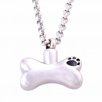 Fako Bijoux® - Ketting - Ashanger / Assieraad - Bot Met Pootjes - Edelstaal
