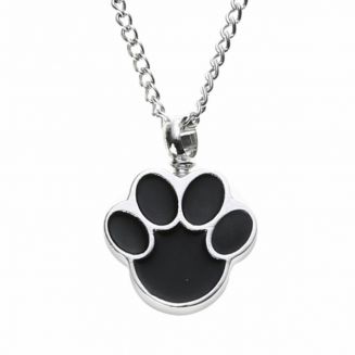 Fako Bijoux® - Ketting - Ashanger / Assieraad - Poot Mini - Zilverkleurig