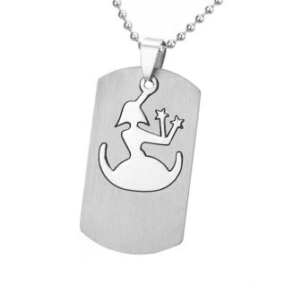 Fako Bijoux® - Ketting - RVS Hanger - Sterrenbeeld Open - Maagd