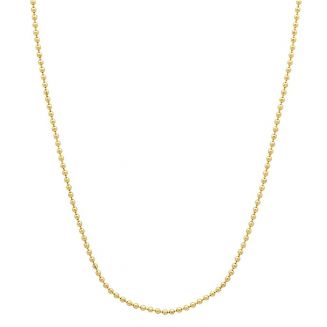 Fako Bijoux® - Bolletjes Ketting - Ball Chain - RVS - Stainless Steel - 1.5mm - 70cm - Goudkleurig