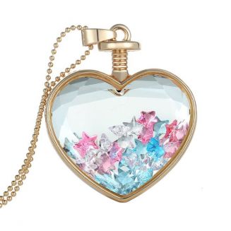 Fako Bijoux® - Ketting - Hart Met Sterretjes