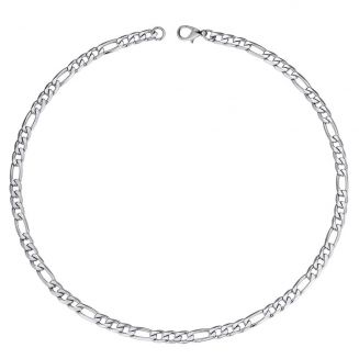Fako Bijoux® - Schakelketting Figaro - Stainless Steel - Staal - RVS - Figaro Ketting - 3.5mm - 60cm - Zilverkleurig