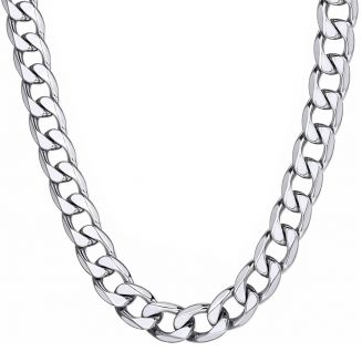 Fako Bijoux® - Schakelketting Staal - RVS - Gourmette - Cuban Link - 13.5mm - 55cm - Zilverkleurig