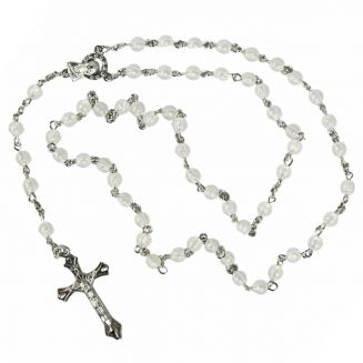 Fako Bijoux® - Rozenkrans - Glow In The Dark - Religieuze Ketting - Acryl - 6mm