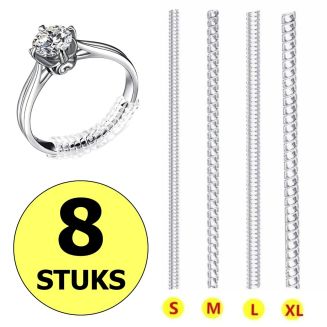 Merkloos - Ringverkleiner Set - Ring Verkleiner - 12 Stuks Van 10cm - Transparant