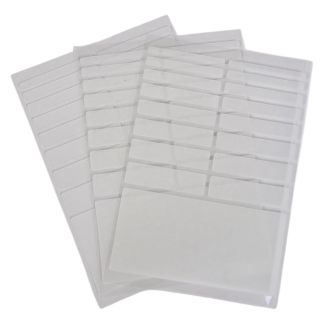 Fako Bijoux - Ringverkleiner Siliconen Strips Set - Ring Verkleiner - Zelfklevende Kunststof Strips - 3 Vellen - 51 Stuks - Transparant