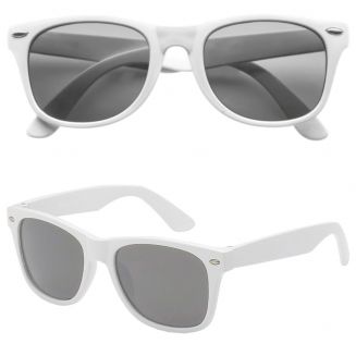 Klassieke Witte Zonnebril - Heren Zonnebril - Dames Zonnebril - Classic - UV400 - Wit