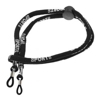 Fako Bijoux® - Brillenkoord - Nylon - Sports - Verstelbaar - Zwart