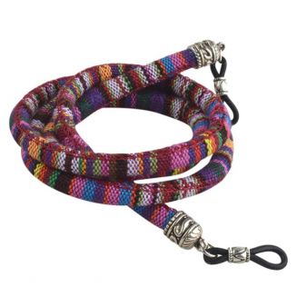 Fako Bijoux® - Brillenkoord - Boho - 6mm - 70cm - Paars