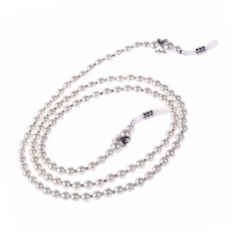 Fako Bijoux® - Brillenkoord - Parels - 5mm - 75cm - Parelmoer