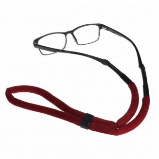 Fako Bijoux® - Drijvend Brillenkoord - 66cm - 10mm - Donkerrood