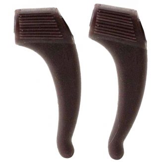 Fako Bijoux® - Anti-slip Oorhaakjes - Brilhaakjes - Siliconen - Bescherm je Bril - Antislip Pootjes - Voor Kinderen en Volwassenen - 1 Paar - Bruin