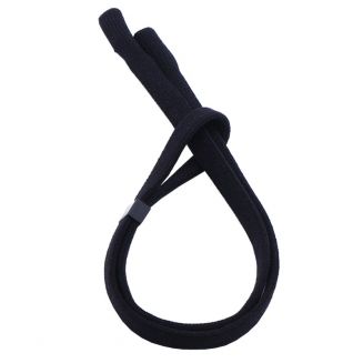 Fako Bijoux® - Elastisch Geweven Brillenkoord - Zacht Textiel - Verstelbaar Brillenkoord - Brilband - Zwart