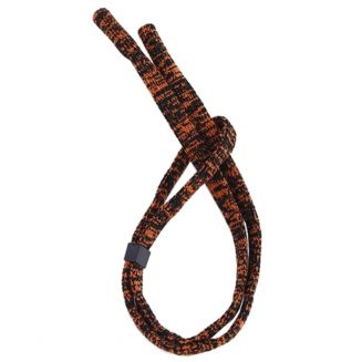 Fako Bijoux® - Elastisch Geweven Brillenkoord - Zacht Textiel - Verstelbaar Brillenkoord - Brilband - Oranje/Zwart