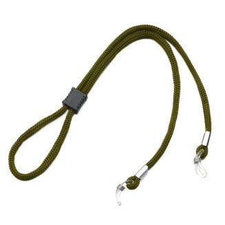 Fako Bijoux® - Nylon Brillenkoord Dik - Classic - 5mm - 66cm - Verstelbaar Brillenkoord - Brilband - Army Groen