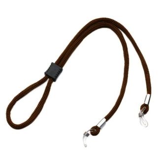 Fako Bijoux® - Nylon Brillenkoord Dik - Classic - 5mm - 66cm - Verstelbaar Brillenkoord - Brilband - Bruin