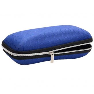 Fako Bijoux® - Brillenkoker - EVA - Met Rits - Nylon - Blauw