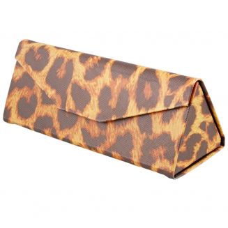 Fako Bijoux® - Brillenkoker - Opvouwbaar - 16x7x6.5cm - Luipaard