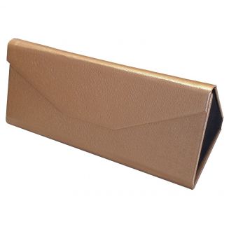 Fako Bijoux® - Brillenkoker - Opvouwbaar - 16x7x6.5cm - Goud