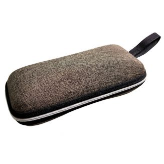 Fako Bijoux® - Brillenkoker - Hard Case - Met Rits - Canvas - Bruin