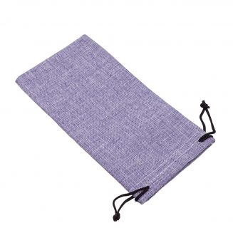 Fako Bijoux® - Polyester Brillenhoes - Met Trekkoord Sluiting - 18x9cm - Paars