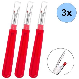 Fako Bijoux - 3x Tornmes XL Rood - Tornmesje - Extra Scherp - Groot Model - 14cm - Rood - 3 Stuks