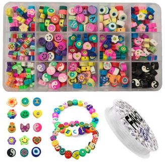 Fako Bijoux® - DIY Kleikralen Set - Klei Kralen - Figuurkralen - Sieraden Maken - 10mm - Mix