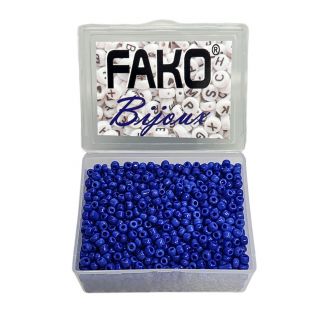 Fako Bijoux® - DIY Kralen Box - Glas Zaad Kralen - Sieraden Maken - 3mm - 1500 Stuks - Donkerblauw