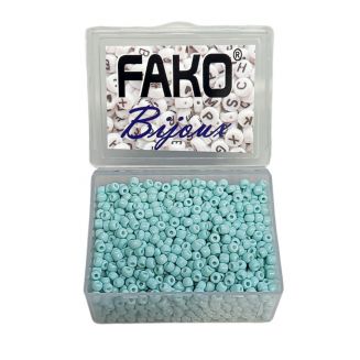 Fako Bijoux® - DIY Kralen Box - Glas Zaad Kralen - Sieraden Maken - 3mm - 1500 Stuks - Mintgroen