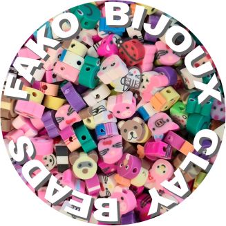 Fako Bijoux® - Klei Kralen Dieren - Figuurkralen - Kleikralen - 10mm - 100 Stuks