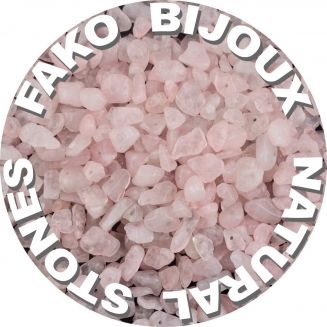 Fako Bijoux® - Stukjes Natuursteen - Natuursteen Chips - Stukjes Onregelmatige Natuursteen Split In Doosje - 5-8mm - 60-70 Gram - Rozenkwarts
