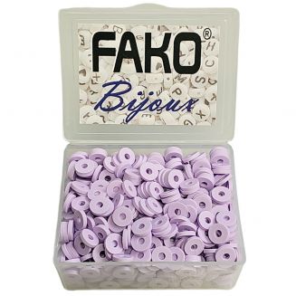 Fako Bijoux® - Katsuki Disc Kralen Box - Polymeer Kralen - Surf Kralen - Kleikralen - 6mm - 700 Stuks - Lichtpaars