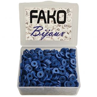 Fako Bijoux® - Katsuki Disc Kralen Box - Polymeer Kralen - Surf Kralen - Kleikralen - 6mm - 700 Stuks - Navy Blauw