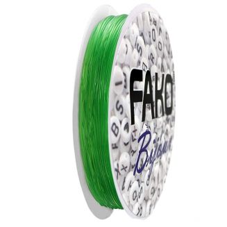 Fako Bijoux® - Elastisch Nylon Draad - Sieraden Maken - 0.6mm - 9 Meter - Groen