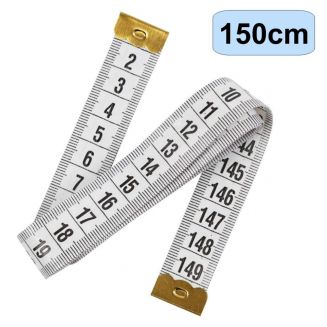 Fako Bijoux® - Meetlint 1.5 Meter - Meetlint Lichaam - Meetband - Klussen Meetlint - Lintmeter - Hobby Meetlint - 150cm - Wit