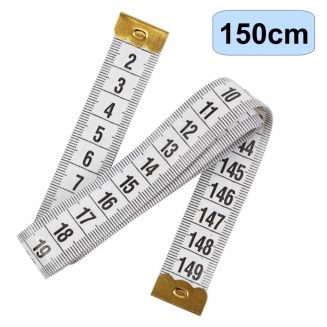 Merkloos - Meetlint 1.5 Meter - Meetlint Lichaam - Meetband - Klussen Meetlint - Lintmeter - Hobby Meetlint - 150cm - Wit - VOORRAAD